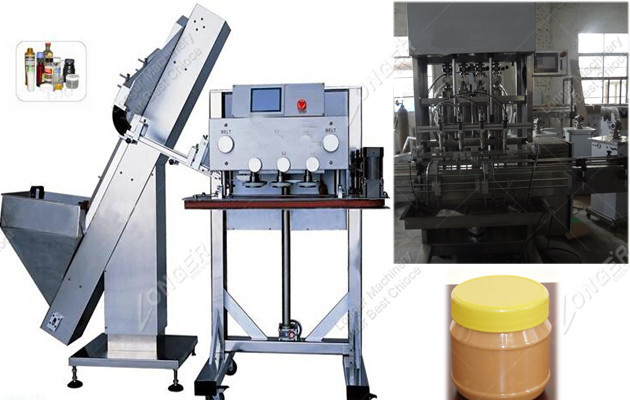 Peanut Butter Filling and Capping Machine