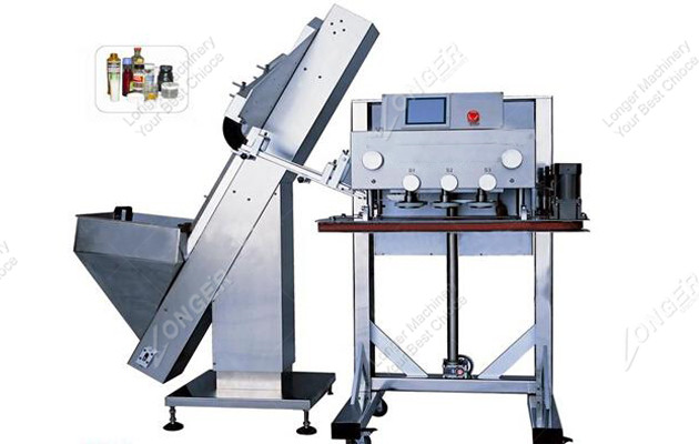 Peanut butter filling and capping machine